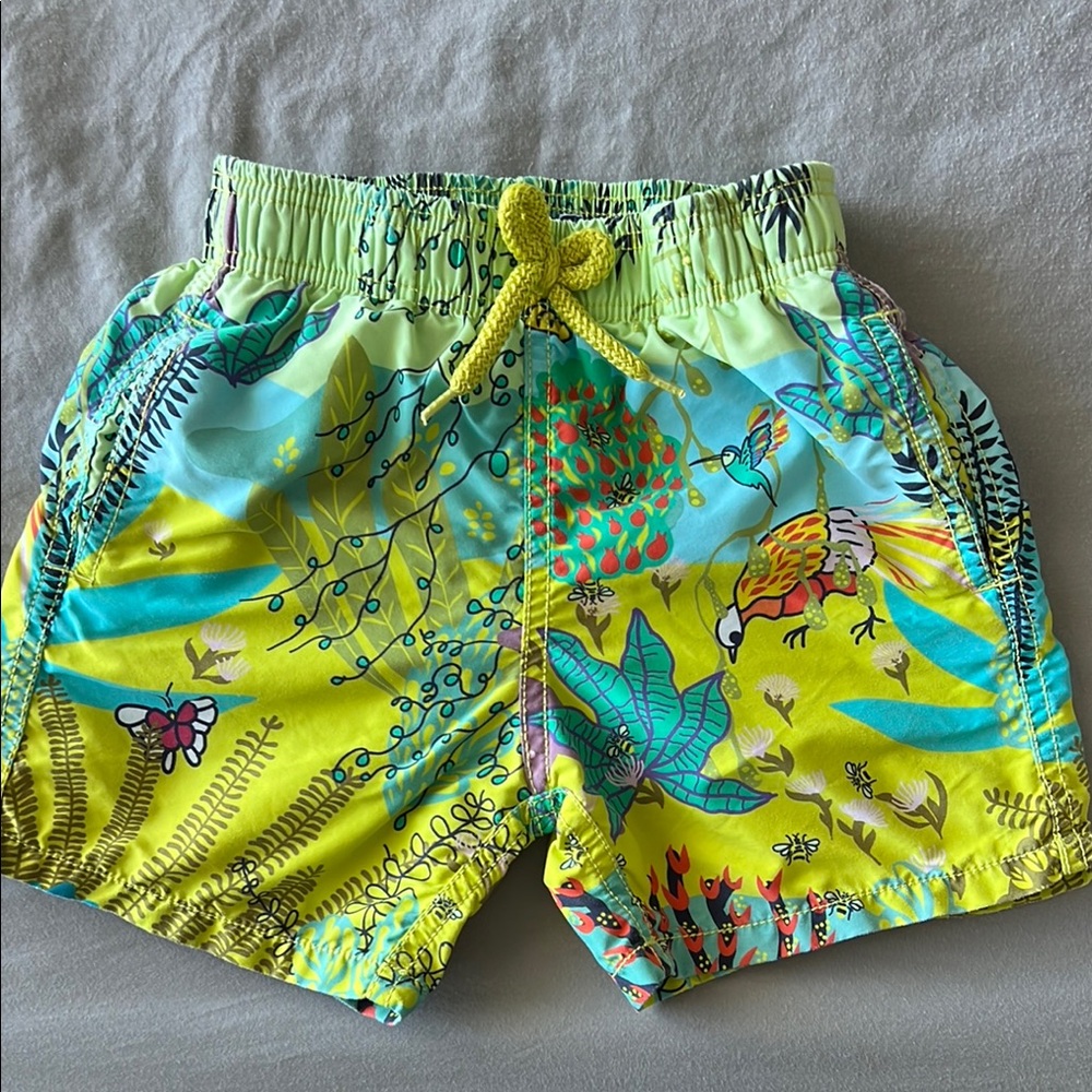 Colorful Kids Tropical Print Shorts
